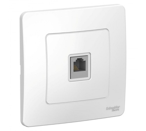 Blanca Белый С/У Розетка телефонная RJ11  BLNIS011001  SE