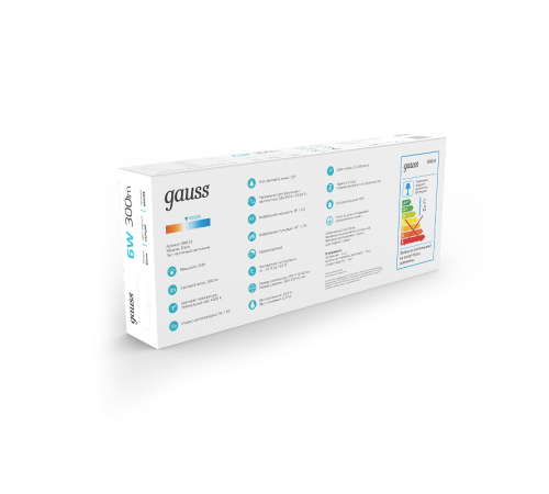 Светильник светодиодный для зеркал Elena BR033 6W 300lm 200-240V 290mm LED 1/20  BR033  Gauss