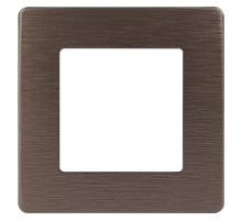 Рамка для розеток и выключателей серия 12 12-5101-13 на 1 пост, сатин, бронза  Б0052506  ЭРА
