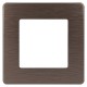 Рамка для розеток и выключателей серия 12 12-5101-13 на 1 пост, сатин, бронза  Б0052506  ЭРА