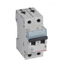 Выключатель автоматический двухполюсный TX3 6000 25А B 10кА  403876  Legrand