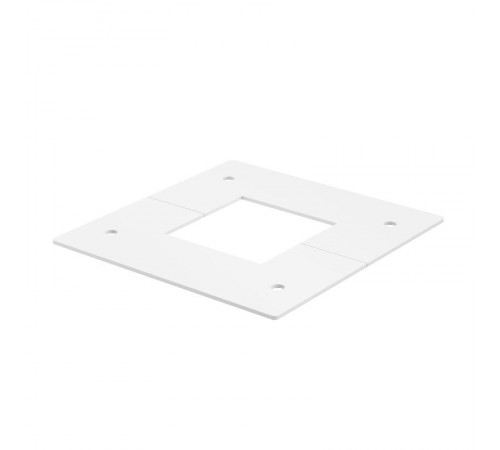 Накладка потолочная колонны ISS130130 отверстие 47х47 мм, габарит 107х107х2 мм, сталь RAL 9010  6286820  OBO Bettermann