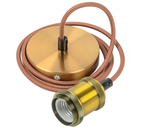 Патрон подвесной E27 со шнуром 1,5м RETRO золото  EPA12-04-02-K22  IEK