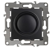 Светорегулятор поворотно-нажимной 12-4101-05  , 400ВА 230В,  антрацит  Б0014739  ЭРА