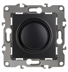 Светорегулятор поворотно-нажимной 12-4101-05  , 400ВА 230В,  антрацит  Б0014739  ЭРА