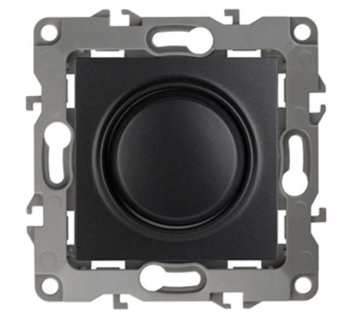 Светорегулятор поворотно-нажимной 12-4101-05  , 400ВА 230В,  антрацит  Б0014739  ЭРА