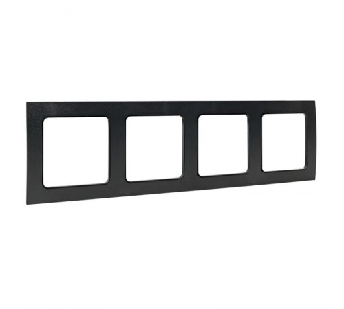 Стокгольм Рамка 4-местная черная EKF PROxima  EAM-G-303-30  EKF