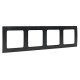 Стокгольм Рамка 4-местная черная EKF PROxima  EAM-G-303-30  EKF