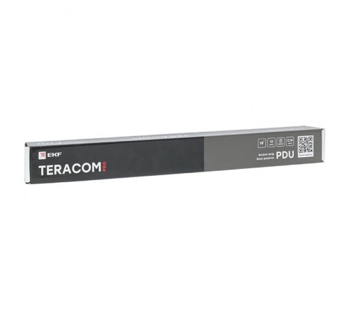 Блок розеток PDU TERACOM PRO 19" 1U 10А/250В 7 розеток Schuko с выключателем разъем C14  TRP-HPD-LS-10A-7SH-C14  EKF