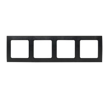 Стокгольм Рамка 4-местная черная EKF PROxima  EAM-G-303-30  EKF