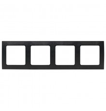 Стокгольм Рамка 4-местная черная EKF PROxima  EAM-G-303-30  EKF