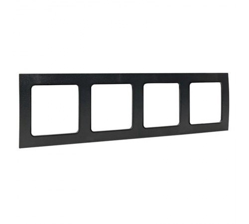 Стокгольм Рамка 4-местная черная EKF PROxima  EAM-G-303-30  EKF