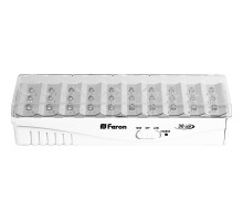 Светильник аварийного освещения аккумуляторный EL15 30 LED DC Li-ION батарея, белый 203*68*45 мм  12896  FERON