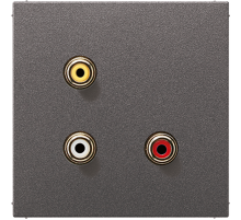 2x Cinch Audio (RCA) / Composite Video MAAL1031AN Jung