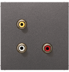 2x Cinch Audio (RCA) / Composite Video MAAL1031AN Jung