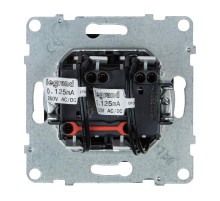 SUNO Выключатель двухклавишный 10АХ 250В с подсветкой/индикацией. Безвинтовые зажимы. Цвет "Антрацит"  721415  Legrand