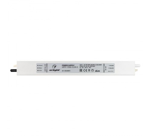 Блок питания ARPV-12060-SLIM-D (12V, 5A, 60W) (Arlight, IP67 Металл, 3 года)  022458(1)  Arlight