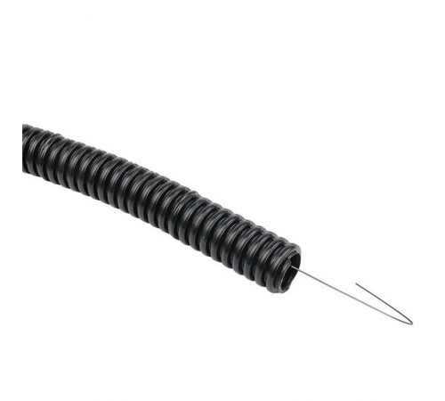 Труба гофр. FRHF с зондом d20мм (100м) черная Plast EKF PROxima  FRHF-20  EKF