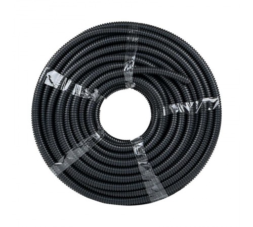 Труба гофр. FRHF с зондом d20мм (100м) черная Plast EKF PROxima  FRHF-20  EKF
