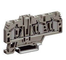 HMM.4/1+2GR, проходной зажим 4кв.мм 1ввод/2 вывода  ZHM210GR  DKC