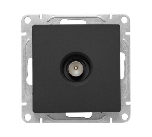 Механизм розетки TV, одиночная, чёрный Эпика EKF  UP1-SOB-TV-1  EKF