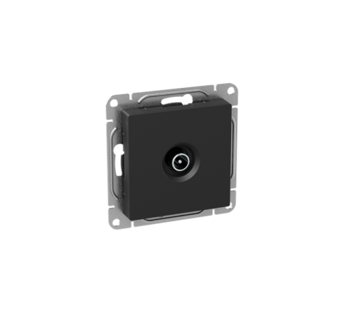 Механизм розетки TV, проходная, чёрный Эпика EKF  UP1-SOB-TV-2  EKF