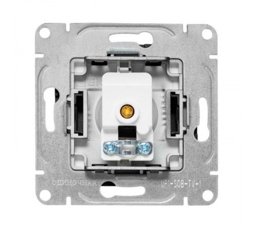 Механизм розетки TV, одиночная, чёрный Эпика EKF  UP1-SOB-TV-1  EKF