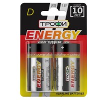 Батарейка щелочная (алкалиновая) LR20-2BL (12/96/3168) (D)   C0034933  ТРОФИ