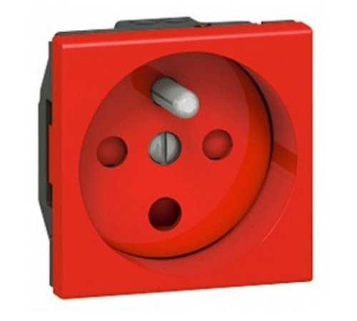 Розетка Mosaic с суппортом 65 кр 2К+З нем. ст. с блок.  077451  Legrand