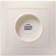 КВАРТА Кремовый Розетка 1-местная телефонная РТ10-ККм  ETK10-K33-DM  GENERICA
