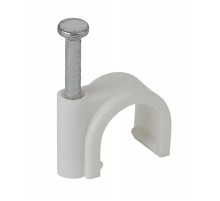 Скоба 10мм круглая пластиковая (50шт) (300/7200)  Б0038895  ЭРА