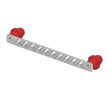 Шина уравнивания потенциалов 40х5, 14 подключений М8, медь, 792926  МШ-926-М   Ostec