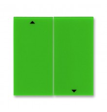 ABB Levit Зелёный / дымчатый чёрный Сменная панель на клавишу для выключателя жалюзи Зелёный  ND3559H-A447/1 67  2CHH594471A8067  ABB