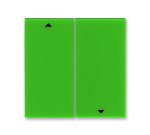 ABB Levit Зелёный / дымчатый чёрный Сменная панель на клавишу для выключателя жалюзи Зелёный  ND3559H-A447/1 67  2CHH594471A8067  ABB