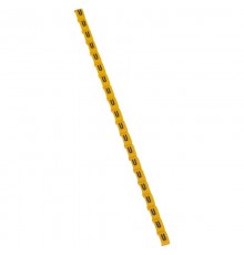 Маркер Duplix - чёрная маркировка на желтом фоне - заглавная буква U  038430  Legrand