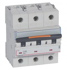 Выключатель автоматический трехполюсный DX3 40А C 25кА (4,5 мод)  409785  Legrand