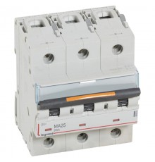 Выключатель автоматический трехполюсный DX3 25А MA 25кА (4,5 мод)  409883  Legrand
