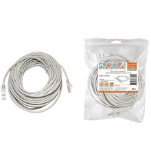 Патч-корд народный U/UTP Cat 5e 4PR 24AWG PVC, литой 20 м, серый  SQ0115-0010  TDM