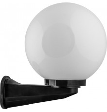Светильник садово-парковый, серии "Оптима" (НБУ) НБУ 01-60-250 230V E27 d=250мм с настенным крепежом, молочно-белый  11582  FERON