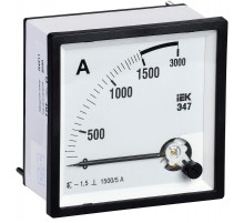 Амперметр Э47 1500/5А кл. точн. 1,5 72х72мм  IPA10-6-1500-E  IEK