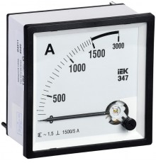 Амперметр Э47 1500/5А кл. точн. 1,5 72х72мм  IPA10-6-1500-E  IEK