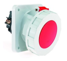 Розетка встраиваемая 63А 5p (3P+N+PE) IP67 400в фланец 114х114 I 129-Bals I Bals
