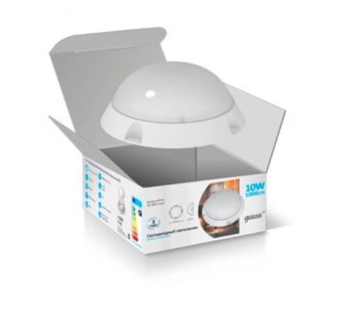 Светильник светодиодный пылевлагозащищенный для ЖКХ IP54 D175*76 15W 1250lm 6500K Qplus круглый 1/30  141411315  Gauss