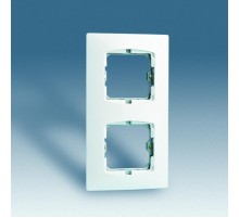 Simon 27 Рамка с суппортом на 3 широкий или 6 узких модулей, без лапок, дюропласт, 227х85мм, белый  27630-65  Simon