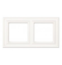 Рамка 2-поста; термопласт; белый; Eco Deco  EPD482WW  Jung