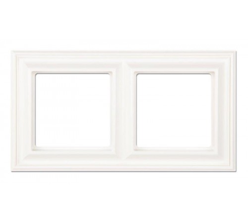 Рамка 2-поста; термопласт; белый; Eco Deco  EPD482WW  Jung
