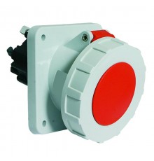 Розетка панельная наклон 15гр. 63A 5p 400V 6h IP67 Quick-Connect фланец 114 x 114 I 120307-Bals I Bals