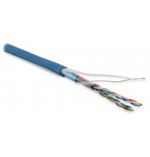 FUTP4-C5E-P26-IN-LSZH-BL-305 (305 м) Кабель витая пара, экранир. F/UTP, категория 5e, 4 пары(26 AWG), многожил. (patch), LSZH  236862  Hyperline