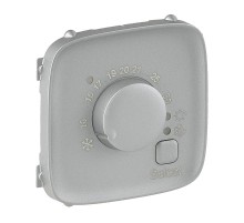 Valena ALLURE Алюминий Накладка термостата комнатного электронного  755317  Legrand