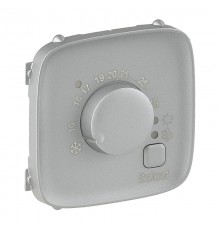 Valena ALLURE Алюминий Накладка термостата комнатного электронного  755317  Legrand